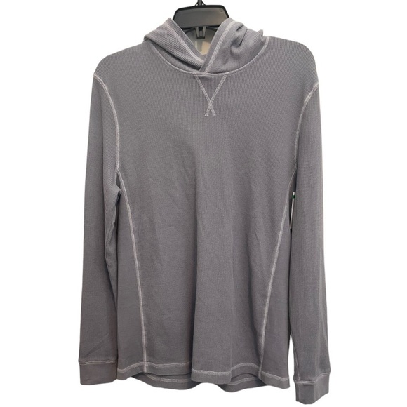 TREASURE & Bond gray thermal lightweight hoodie - Picture 1 of 11